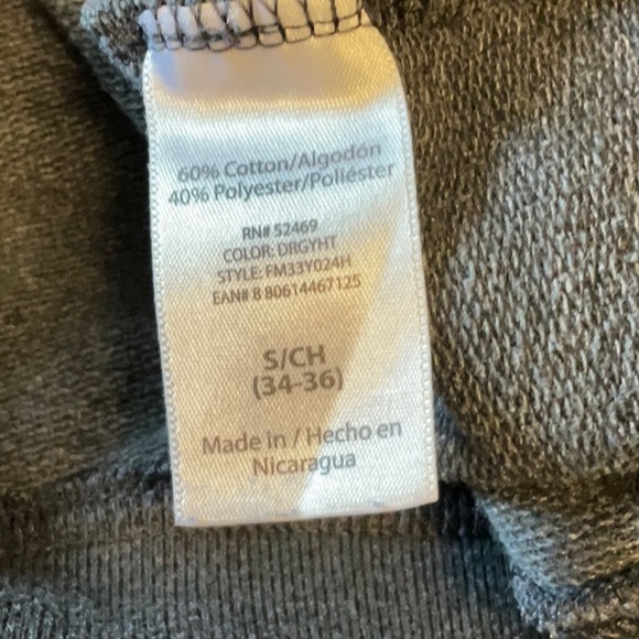 Faded Glory Gray Sweatshirt Hoodie Relaxed Fit - Picture 4 of 5